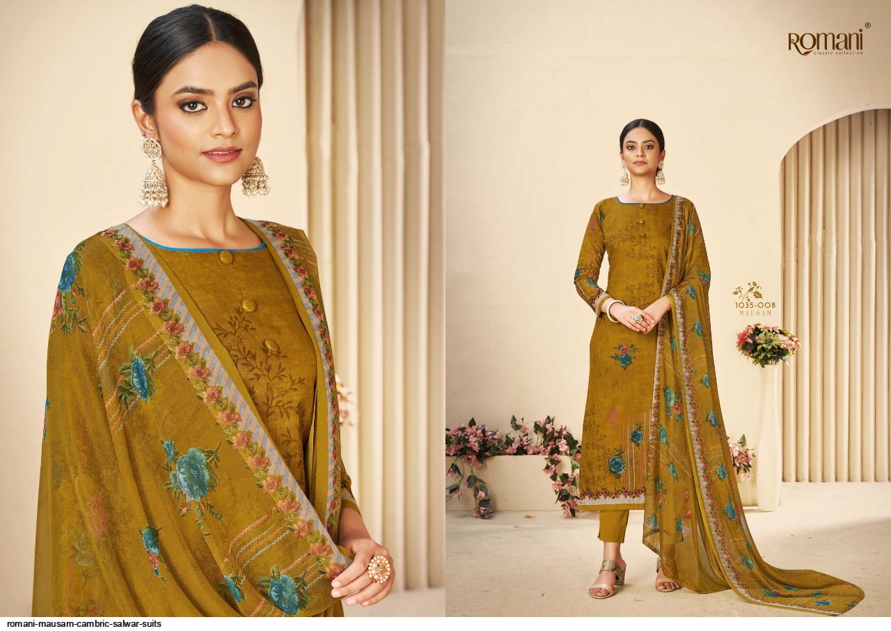 Romani Mausam Classic Daily Wear Cotton Printed Dress Material Collection